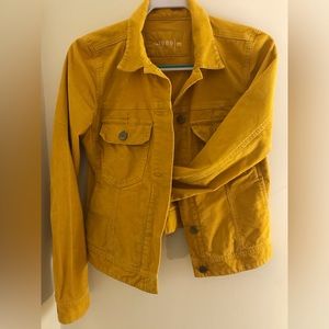 Gap 1969 Yellow Mustard Trucker Jacket Corduroy